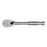 Ключ-трещотка 1/4" Gross 14050, CrV, 120 зубьев, цельнометаллический, хром купить в Тюмени