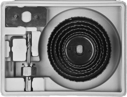 Набор кольцевых коронок по дереву STAYER &quot;MASTER&quot; Д51, 57, 67, 76, 88, 102мм. 8шт. 29600-H8 купить в Тюмени