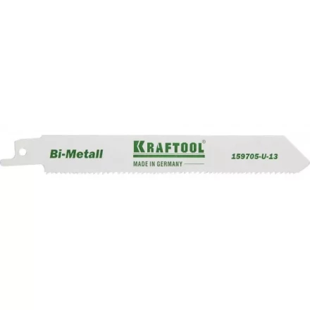 Полотно KRAFTOOL &quot;INDUSTRIE QUALITAT&quot;, S922VF, для эл/ножовки, Bi-Metall, по металлу, дереву, шаг 1,8-2,5мм, 130мм 159705-U-13 купить в Тюмени