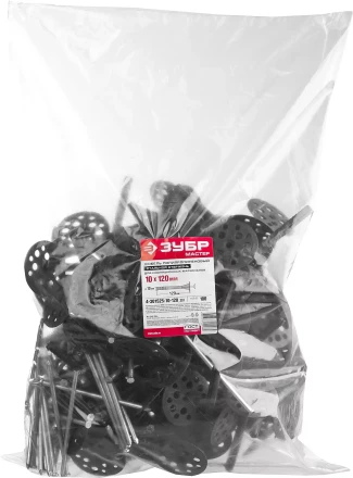 Дюбель ЗУБР &quot;МАСТЕР&quot; для изоляционных материалов полипропиленовый, металлический стержень, 10 x 120 мм, 100 шт 4-301525-10-120_z01 купить в Тюмени