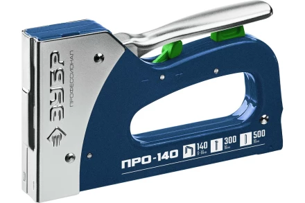 ЗУБР Про-140, тип 140 (G/11/57) 20GA (6 - 16 мм)/300/500, стальной рессорный степлер, Профессионал (4-31573) купить в Тюмени