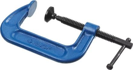 Струбцина  ЗУБР &quot;ПРОФЕССИОНАЛ&quot; тип &quot;G&quot;, корпус - ковкий чугун, 75мм 32245-075_z01 купить в Тюмени