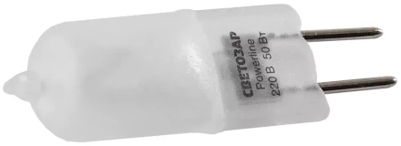 Лампа галогенная СВЕТОЗАР капсульная, матовое стекло, цоколь GY6.35, диаметр 13мм, 35Вт, 220В SV-44883-M купить в Тюмени