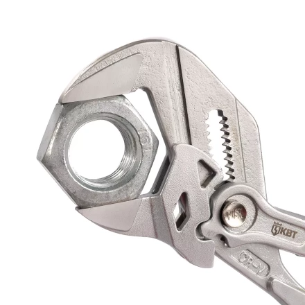 Клещи переставные — гаечный ключ КВТ 180 мм с кнопочной самофиксацией (дублирующая запись) (82148) купить в Тюмени