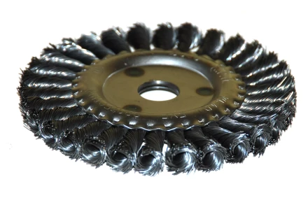 Щетка для УШМ Ф222/125 мм дисковая сталь витая 51584 купить в Тюмени