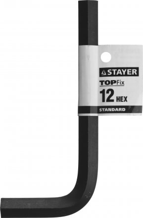 Ключ имбусовый STAYER &quot;STANDARD&quot;, сталь, черный, 12мм 27405-12 купить в Тюмени