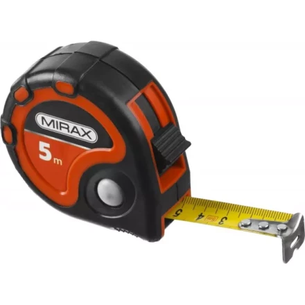 Рулетка MIRAX, 3 стопора, двухкомпонентный пластиковый корпус, 5мх25мм 34013-05-25 купить в Тюмени