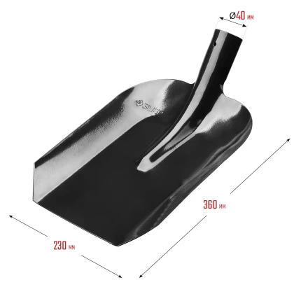 ЗУБР Мастер, 360 х 230 мм, полотно 1.6 мм, закалено, без черенка, тип ЛСП, совковая лопата (39426) купить в Тюмени