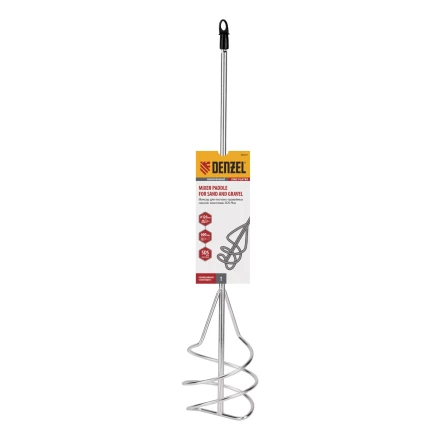 Миксер для песчано-гравийных смесей Denzel, 120 х 600 мм, оцинкованный, хвостовик SDS Plus 848287 купить в Тюмени