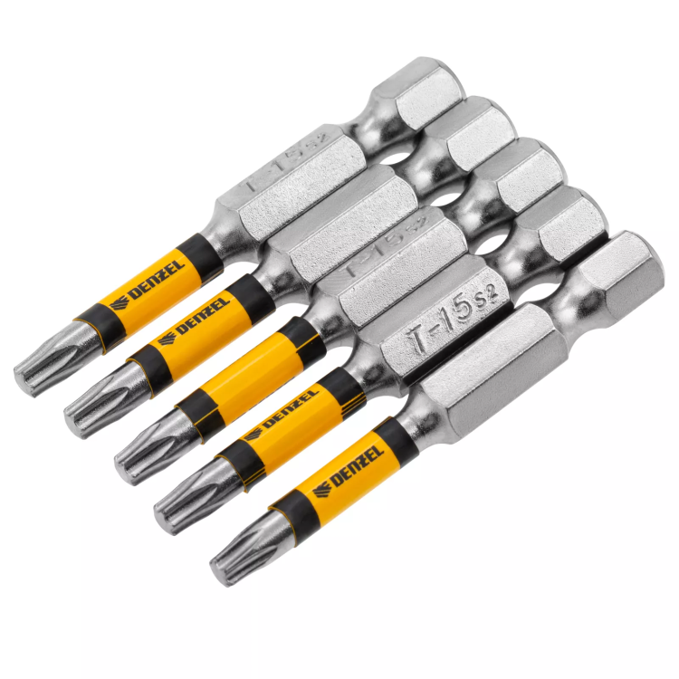 Бита T15x50, 5 шт. Denzel 7711319 купить в Тюмени