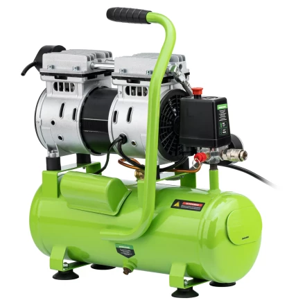 Компрессор безмаслянный малошумный Сибртех МБ 750/10,750 Вт, 10 л, 150 л/мин 58001 купить в Тюмени