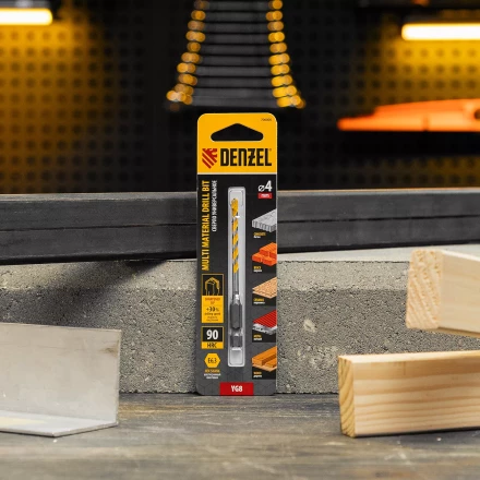 Сверло универсальное, Multi cut, 4 мм Denzel 706005 купить в Тюмени