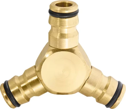 Тройник для разветвления или соединения штуцерный латунный PALISAD 66568 купить в Тюмени