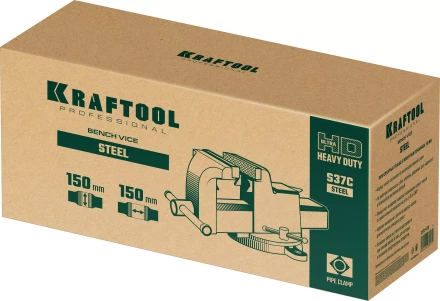 Тиски KRAFTOOL STEEL стальные 32701-150 купить в Тюмени