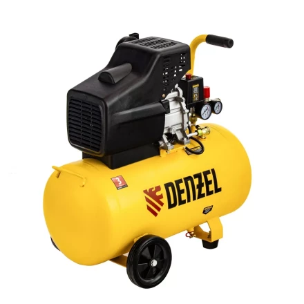 Компрессор воздушный прямой привод DC1700/50, 1.7 кВт, 50 литров, 260 л/мин Denzel 58164 купить в Тюмени