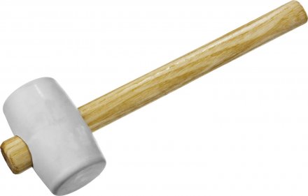 Киянка ЗУБР &quot;МАСТЕР&quot; резиновая белая, с деревянной ручкой, 230г 20511-230_z01 купить в Тюмени