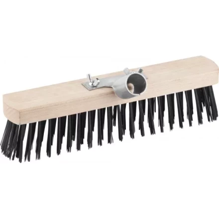 Щетка GRINDA &quot;EURO&quot; уличная без ручки, буковая колодка, мет щетина, с металлическим держателем для черенка, 30см 39196-30 купить в Тюмени