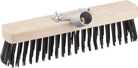 Щетка GRINDA &quot;EURO&quot; уличная без ручки, буковая колодка, мет щетина, с металлическим держателем для черенка, 30см 39196-30 купить в Тюмени