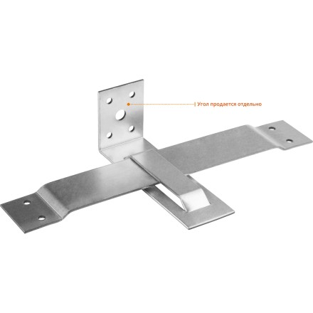 ЗУБР СОС-2.0, 40 x 210 (150) x 2 мм, пластина, скользящая опора для стропил (310166-150) купить в Тюмени