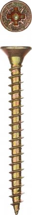 Шурупы ЗУБР &quot;МАСТЕР&quot; по дереву желтопассивированные, 4.0x40мм, 35шт 300396-40-040 купить в Тюмени