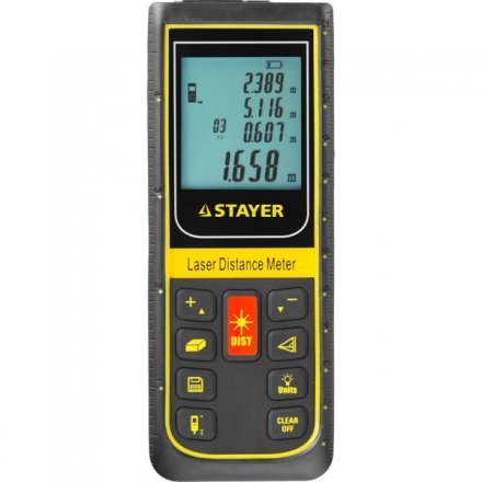 Дальномер PRO-Control лазерный, дальность 100м, точность 2мм, STAYER Professional 34959 34959 купить в Тюмени