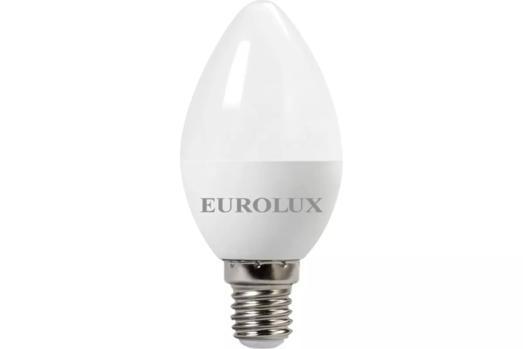 Лампа светодиодная EUROLUX LL-E-C37-7W-230-2,7K-E14 76/2/7 купить в Тюмени