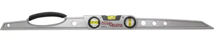 Уровень ЗУБР "ACURATE 2" литой алюминиевый, фрезерованный, эргономичная рукоятка, 3 ампулы, 80 см 34592-080 купить в Тюмени
