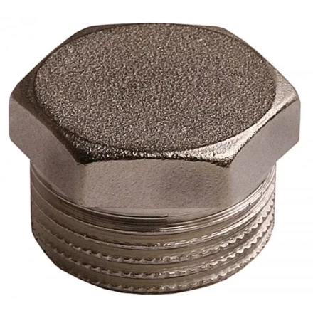 Заглушка GENERAL FITTINGS никелированная латунь, 6-ти гранная головка, наружная резьба, 1&quot; 51097-S-1 купить в Тюмени