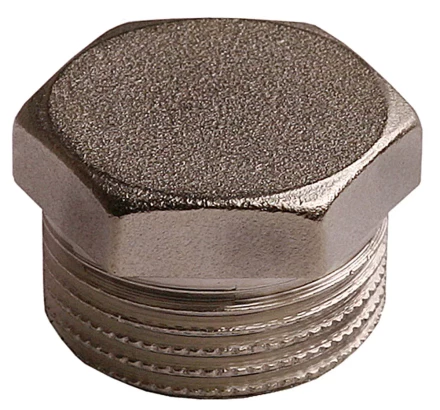 Заглушка GENERAL FITTINGS никелированная латунь, 6-ти гранная головка, наружная резьба, 1&quot; 51097-S-1 купить в Тюмени