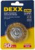 DEXX. Щетка дисковая для дрели, витая стальная латунированная проволока 0,3мм, 50мм 35110-050 купить в Тюмени