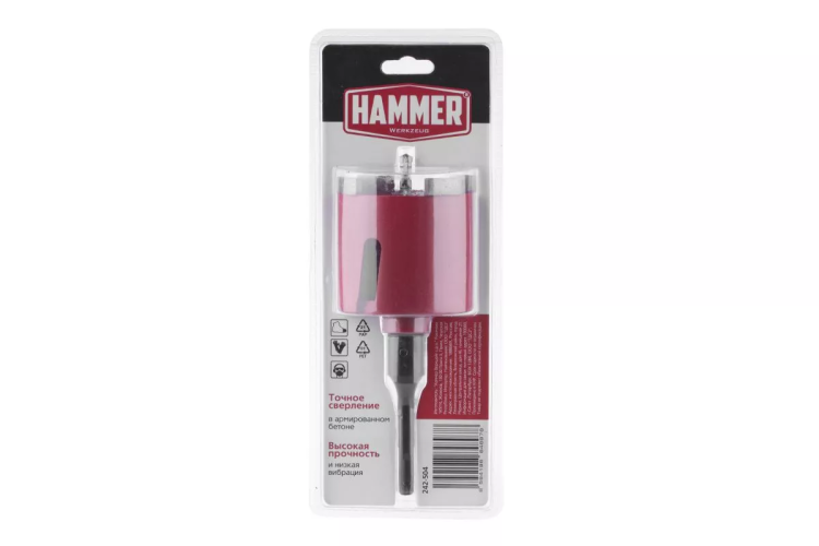 Коронка алмазная HAMMER Ф82мм (242-504) купить в Тюмени