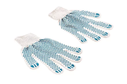 Перчатки ХБ 5 нитей с ПВХ HAMMER 230-031 купить в Тюмени