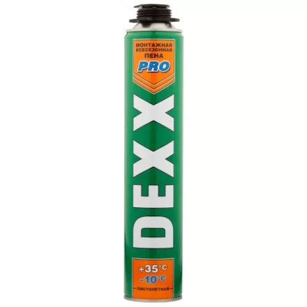 Пена монтажная, пистолетная, всесезонная, 750мл, DEXX 41126 купить в Тюмени