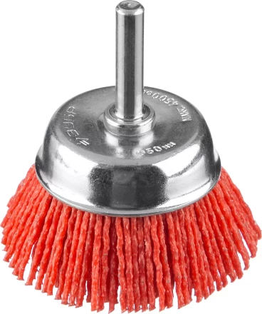 ЗУБР &quot;ПРОФЕССИОНАЛ&quot;. Щетка чашечная для дрели, нейлоновая проволока с абразивным покрытием, 50мм 35165-050_z02 купить в Тюмени
