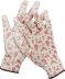 Перчатки GRINDA садовые, прозрачное PU покрытие, 13 класс вязки, бело-розовые, размер M 11291-M купить в Тюмени