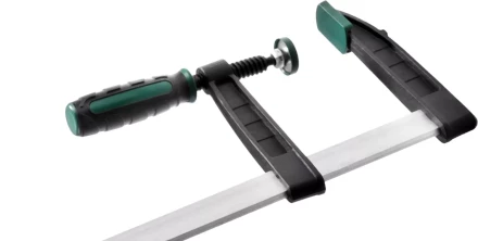 Струбцина, KRAFTOOL 32011-120-1000, тип &quot;F&quot;, DIN 5117, двухкомпонентная ручка, 120х1000мм 32011-120-1000 купить в Тюмени