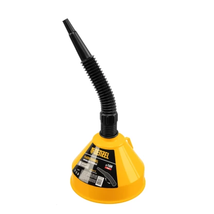 Воронка пластиковая 160 мм с металлическим ситом и гибким наконечником Denzel 537206 купить в Тюмени