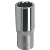 Головка торцевая 12-гранная глубокая 1/2"DR 16 мм S04HD4716 Jonnesway 49065