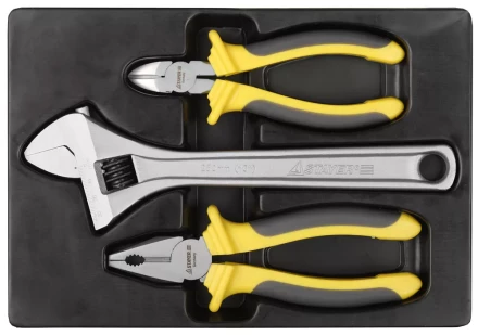 Набор STAYER Губцевые &quot;CHROMAX&quot; в пласт. боксе, 3 предмета 22703-H3 купить в Тюмени