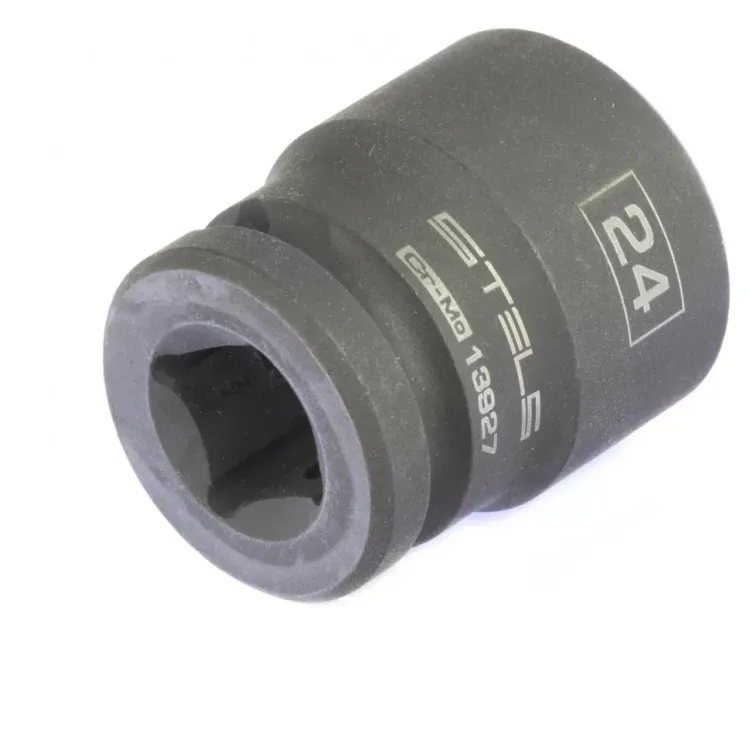 Головка ударная шестигранная 24 мм 1/2" CrMo  Stels 13927 купить в Тюмени