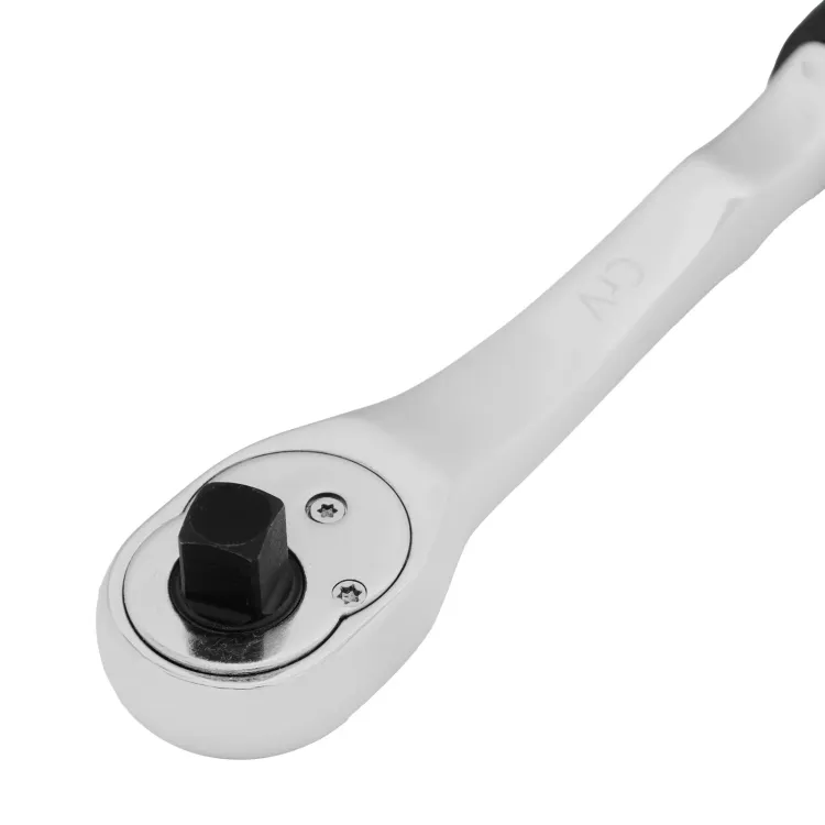 Ключ-трещотка 3/8" Gross 14054, CrV, 90 зубьев, усиленный, хром купить в Тюмени