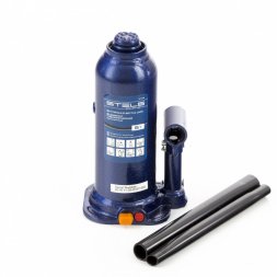 Домкрат гидравлический бутылочный 6 т h подъема 207-404 мм в пластиковом кейсе Stels 51176