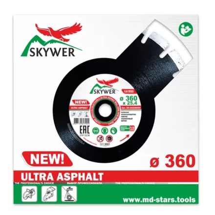 Диск алмазный 1A1RSS ULTRA ASPHALT SKYWER 360*3,2*15*21T*25,4 mm купить в Тюмени