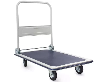 Тележка платформенная 300 кг TOR PH300 (820х575) со складной ручкой (резиновые колеса 125 мм) 130031 купить в Тюмени