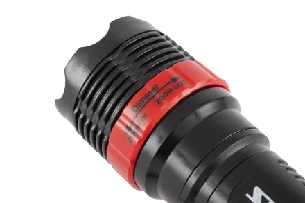 Фонарь бытовой пластик 1W LED ремешок зум 3 режима 100% - 50% - стробоскоп 3хААА Stern 90570 купить в Тюмени