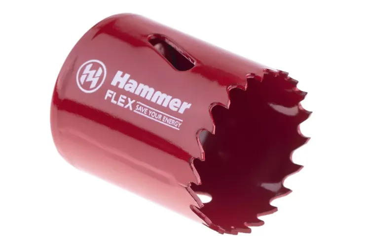 Коронка биметаллическая HAMMER Ф38х38мм 5/8" BiMETALL (224-008) купить в Тюмени