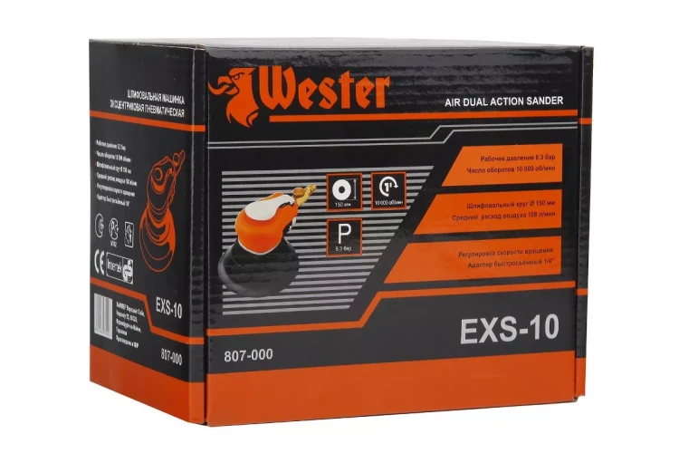 Шлифмашинка орбитальная пневматическая WESTER EXS-10 купить в Тюмени