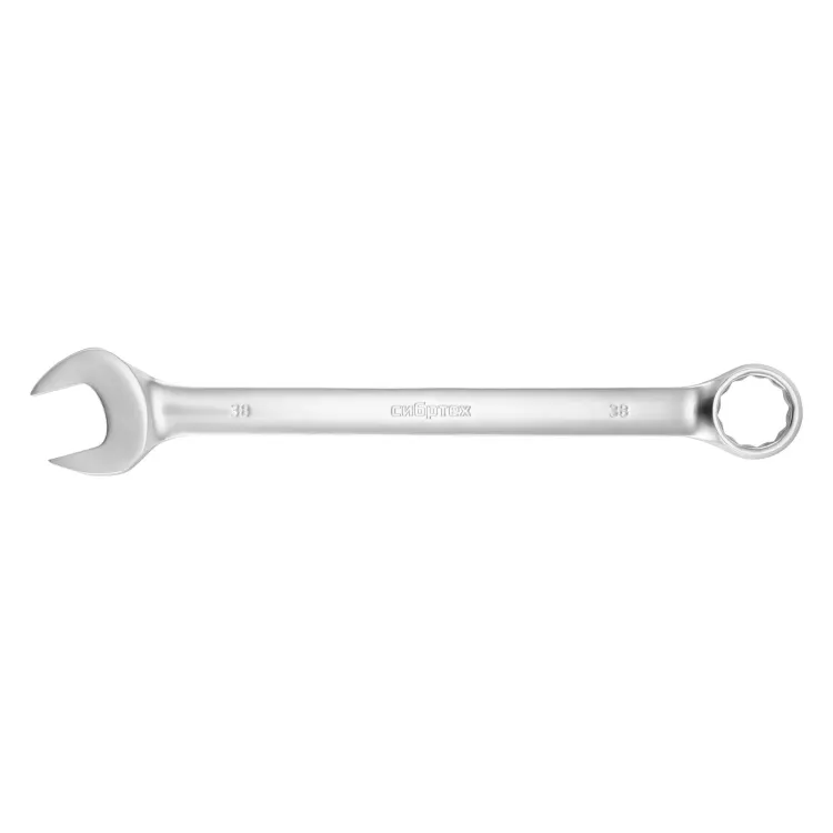 Ключ комбинированный 38мм, никелированный// Сибртех 14925 купить в Тюмени