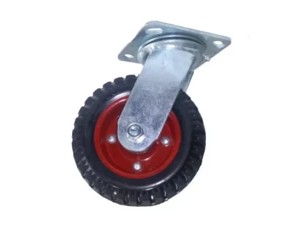 Колесо большегрузное поворотное PS 200 200 мм резина с протектором (N) 1045347 купить в Тюмени