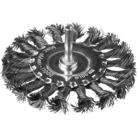 DEXX. Щетка дисковая для дрели, жгутированная стальная проволока 0,5мм, 100мм 35108-100 купить в Тюмени